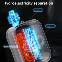 3500W Small Instant Electric Water Heater LCD Temperature Display IPX4 Quick Heating Shower Water Heating Device Set
