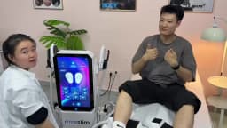 EMS Ultra Body Sculpt Mucsle Stimulator Machine with 4 Handle RF Professional 6500w EMS Neo Body Shape Slimming Device