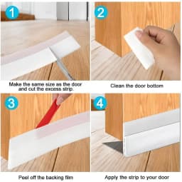 Bestselling New Silicone Under Door Sweep Weather Stripping Door Draft Stopper Blocker Insulator Noise Stopper Strong Adhesive