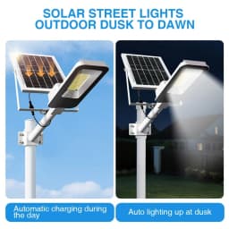 4 Sets 4000mAh- Outdoor Solar Street Lamps, Commercial Area Lighting Fixtures, Wall Lights, with Automatic Sensor Switches