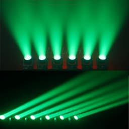 7x40W Bee Eye Beam Wash Halo Effect LED Moving Head 300W RGBW 4in1 DJ Stage Lighting Effects