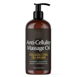 M3 Naturals Cellulite Massage Oil 8oz - Smooth the Appearance of Cellulite - Body Care & Skin Care Massage Oil - Topical Collage