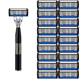 High-end men's razor with anti-slip handle, sharp and smooth stainless steel blade, painless shaving, perfect gift for festivals
