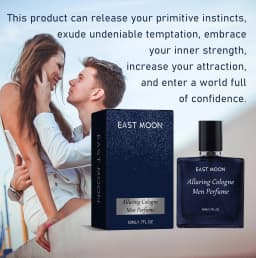 East Moon Men Cologne Fragrance Perfume Beard Care Cream Charming Pheromone Fragrance Styling Hair Fresh Dating Perfume Spray
