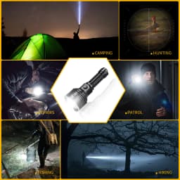 Wurkkos TS30S Pro 21700 Rechargeable Tactical Flashlight LED USB-C 6000Lm Torch MAX 1086M Stainless Bezel Anduril 2 Power Bank