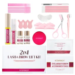 ICONSIGN 2IN1 Professional Fast Perming LASH & BROW Liftng Kit Lasting 6-8 Weeks Mascara Lifting Eyelashes Enhancer Makeup Tool