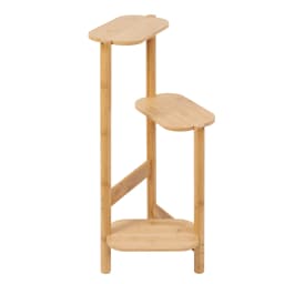 3 Tier Tall Bamboo Plant Stand Corner Plant Rack Flower Pot Holder Storage for Balcony Garden Organization