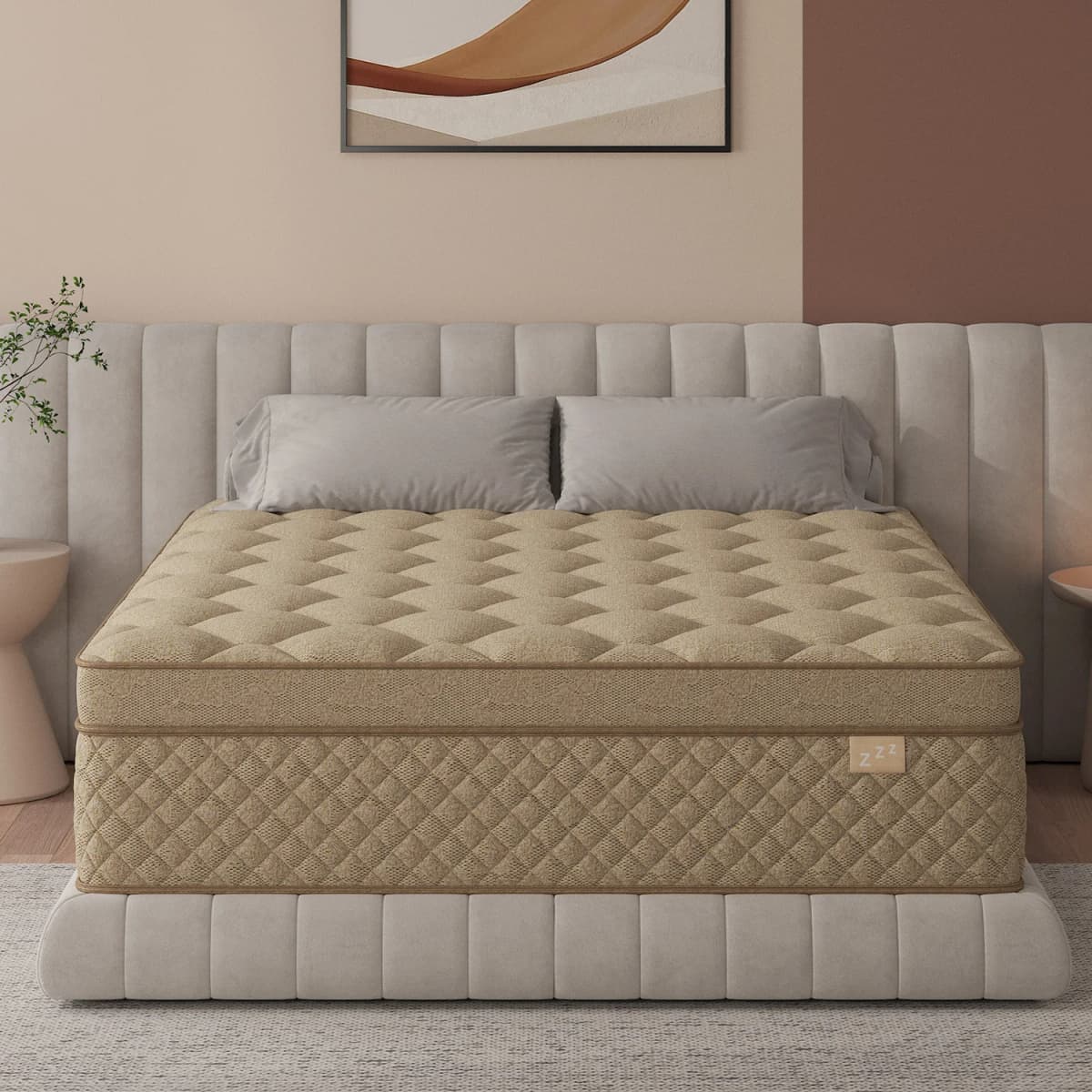 12"14" Gel Memory Foam Hybrid Pocket Spring Mattress Twin Full Queen King Bed Mattress In A Box, Medium Firm Motion Isolation