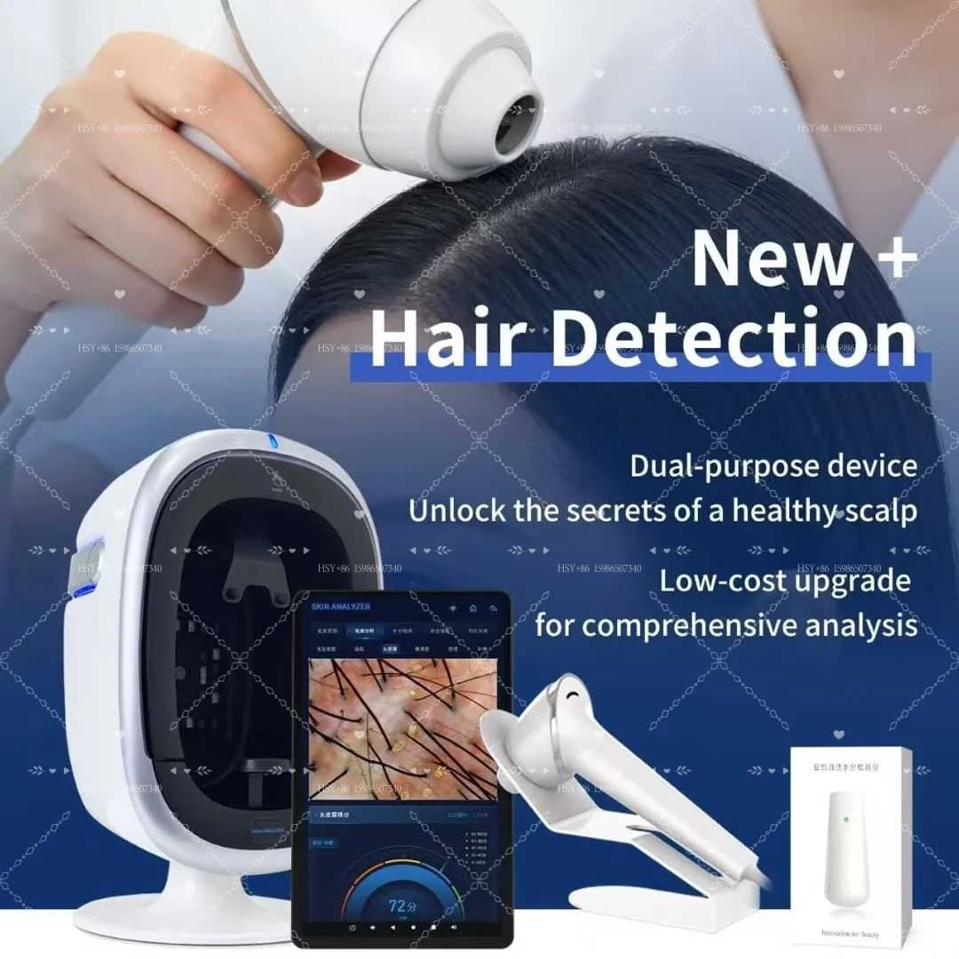 AISA O1 Pro Face Skin Analyzer Diagnostics Machine 15.6 Inch 3D AI Professional Facial Skin Tester Scanner Analyzer Report Print