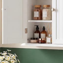 JHK 21 Inch Wall Mounted Cabinet With 2 Doors 3 Layer Medicine Wall Cabinet For Living Room Space Saver Storage Cabinet