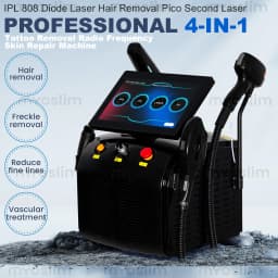 4 in 1 Aesthetic Device Hair Removal IPL Diode RF Picosecond Light Skin Rejuvenation Pigment Tattoo Beauty Machine for Salon