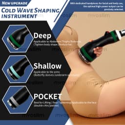 High Performance Cool Waves RF Body Slimming Machine with 3 Handles for Facial Lifting Weight Loss and Skin Firming