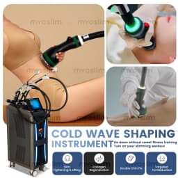High Performance Cool Waves RF Body Slimming Machine with 3 Handles for Facial Lifting Weight Loss and Skin Firming