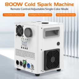 U'King 800W Cold Sparks Machine DMX Control Stage Equipment Top Spraying Electronic Flower Spraying Machine for Show Christmas