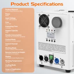 U'King 800W Cold Sparks Machine DMX Control Stage Equipment Top Spraying Electronic Flower Spraying Machine for Show Christmas