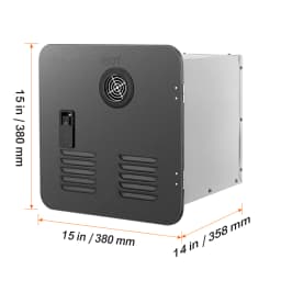 SucceBuy RV Tankless Water Heater Instant Shower 15 x 15 in Optimized Comfort Performance Hot Water Ideal for RVers' Family
