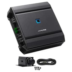ALPINE S-A60M 600 Watt RMS Mono Car Audio Amplifier Subwoofer Class-D+Bass Knob