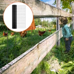 Heavy-Duty Welded Wire Mesh – 36"x50ft Galvanized Steel, 2"x3" Grids (Rust-Proof & Easy DIY Cutting)