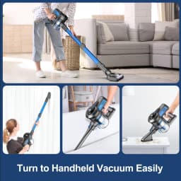 INSE N650 Cordless Vacuum Cleaner, 25Kpa Lightweight Stick Vacuum, Up to 45 Min