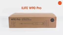 ILIFE W90 Pro Cordless Wireless Wet Dry Smart Mop Washing ,7000Pa Suction, 1Min Self Cleaning, Large Dual Water Tank,Update W90