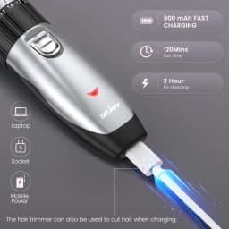 Sejoy Electric Hair Clippers Men Professional kit USB Rechargeable Men's Barber Hair Cutting Machine Beard Trimmer For Men Kids