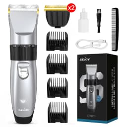 Sejoy Electric Hair Clippers Men Professional kit USB Rechargeable Men's Barber Hair Cutting Machine Beard Trimmer For Men Kids
