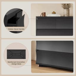 61.1" Tall 8 Drawer Wood Dresser for Bedroom Closet Hallway Storage, Customized