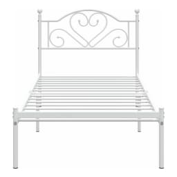 Twin Bed Frame with Headboard, Heavy Duty Metal Platform Bed with Under Bed Storage