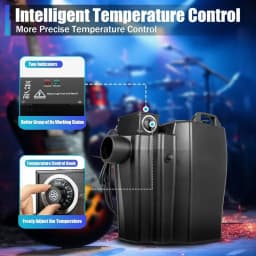 6000W Dry Ice Fog Machine, Dry Ice Smoke Machine Effect with Tube, High Density Smoke Machine with Tube Adjustable Temperature