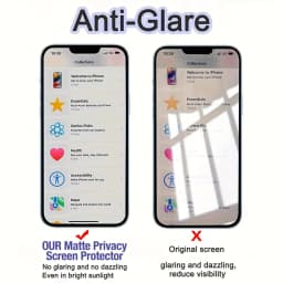 Full Cover Matte Privacy Screen Protector For iPhone 15 17 18 16 Pro 13 12 11 14 Pro Max 8 7 Plus 16e Air SE XS XR Anti-Spy Film