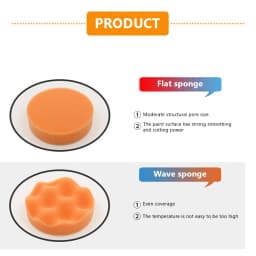 KKJOY 6pcs/set Car Polishing Sponge Pads Kit Foam Pad Buffer Kit Polishing Machine Wax Pads 3/4/5 Inch for Removing Scratches