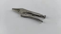 5-Inch Heavy-Duty Mini Sharp-Nose Pliers - Adjustable Height, Non-Slip Grip, Compact & Sturdy Metal Clamping Tool