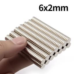 6x2mm Super Strong Neodymium Magnet N35 NdfeB Permanent Magnetic imanes Round Powerful Magnets Refrigerator Magnet