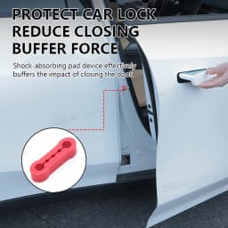 SEAMETAL 4pcs Universal Car Door Lock Damper Buffer Sillcone Deadener Seal Shock Absorber Noise Insulation for Car Accessories