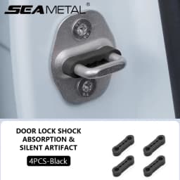 SEAMETAL 4pcs Universal Car Door Lock Damper Buffer Sillcone Deadener Seal Shock Absorber Noise Insulation for Car Accessories