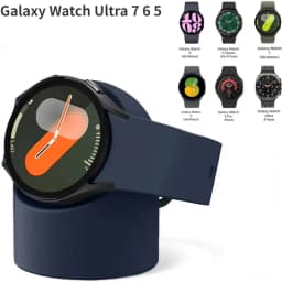 Silicone Charging Seat For Samsung Galaxy Watch 8/7/6/5 40/44mm Ultra 47mm Charging Stand Storage Seat Watch 6 8 Classic 47/43mm