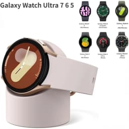 Silicone Charging Seat For Samsung Galaxy Watch 8/7/6/5 40/44mm Ultra 47mm Charging Stand Storage Seat Watch 6 8 Classic 47/43mm