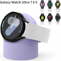 Silicone Charging Seat For Samsung Galaxy Watch 8/7/6/5 40/44mm Ultra 47mm Charging Stand Storage Seat Watch 6 8 Classic 47/43mm