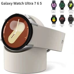 Silicone Charging Seat For Samsung Galaxy Watch 8/7/6/5 40/44mm Ultra 47mm Charging Stand Storage Seat Watch 6 8 Classic 47/43mm