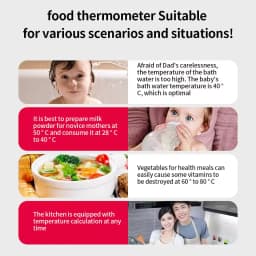 -50-300℃ Digital Food Thermometer For Meat Kitchen Cooking Water Milk Food Probe Temperature Meter BBQ Electronic Oven Tool