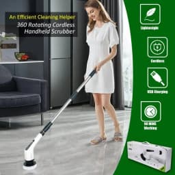 Multi-tool Multifunctional Electric Cleaning Brush, for Rotating Bathroom, Kitchen, Toilet & Automotive Cleaning.