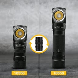 Sofirn-SP40A 1200lm Headlamp TN-3535 18650 Rechargeable Headlight TIR Optics Lens USB C Flashlight with Magnet Tail Cap