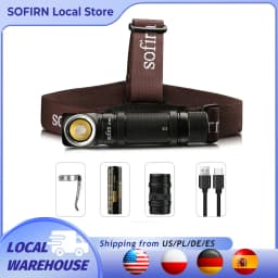 Sofirn-SP40A 1200lm Headlamp TN-3535 18650 Rechargeable Headlight TIR Optics Lens USB C Flashlight with Magnet Tail Cap