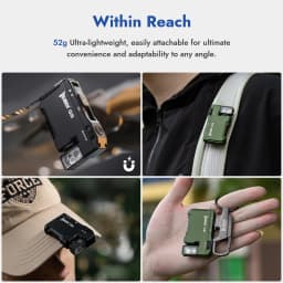 WUBEN G5 Rechargeable EDC Flashlight, 400 Lumens Dual Light Sources Mini Flashlight with RGB Light, Portable Pocket Flashlights
