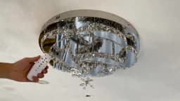 Modern Chandelier Ceiling Lamp K9 Luxury Crystal Led Living Dining Room Decor Pendant Light RC Dimmable Luminaire Home Fixture