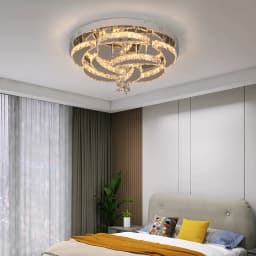 Modern Chandelier Ceiling Lamp K9 Luxury Crystal Led Living Dining Room Decor Pendant Light RC Dimmable Luminaire Home Fixture