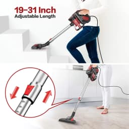 INSE I5 Corded Vacuum Cleaner 600W 18000Pa Powerful 2-in-1 HEPA Filters Handheld Stick Vaccum for Home Carpet Pets Hair Cleaning
