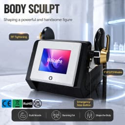 Portable 2026 RF Technology EMS Electromagnetic Body Shaping Machine Belly Arm Weight Loss Cellulite Reduction Muscle Stimulator