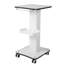 Beauty Trolley Cart for Salon, 33lbs Load Capacity, 4 Lockable Silent 360° Wheels, Multifunctional Beauty Trolley with Tray