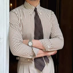 Summer British Casual Seersucker Striped Long Sleeve Shirt Men's Slim Casual Business Shirt High Quality Camisa Social Masculina